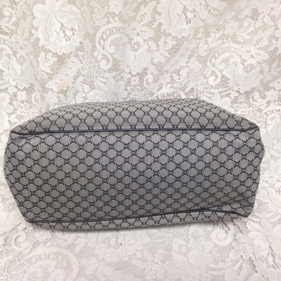Celine,  Black and Gray Macadam Hand Bag - Picture 6 of 8